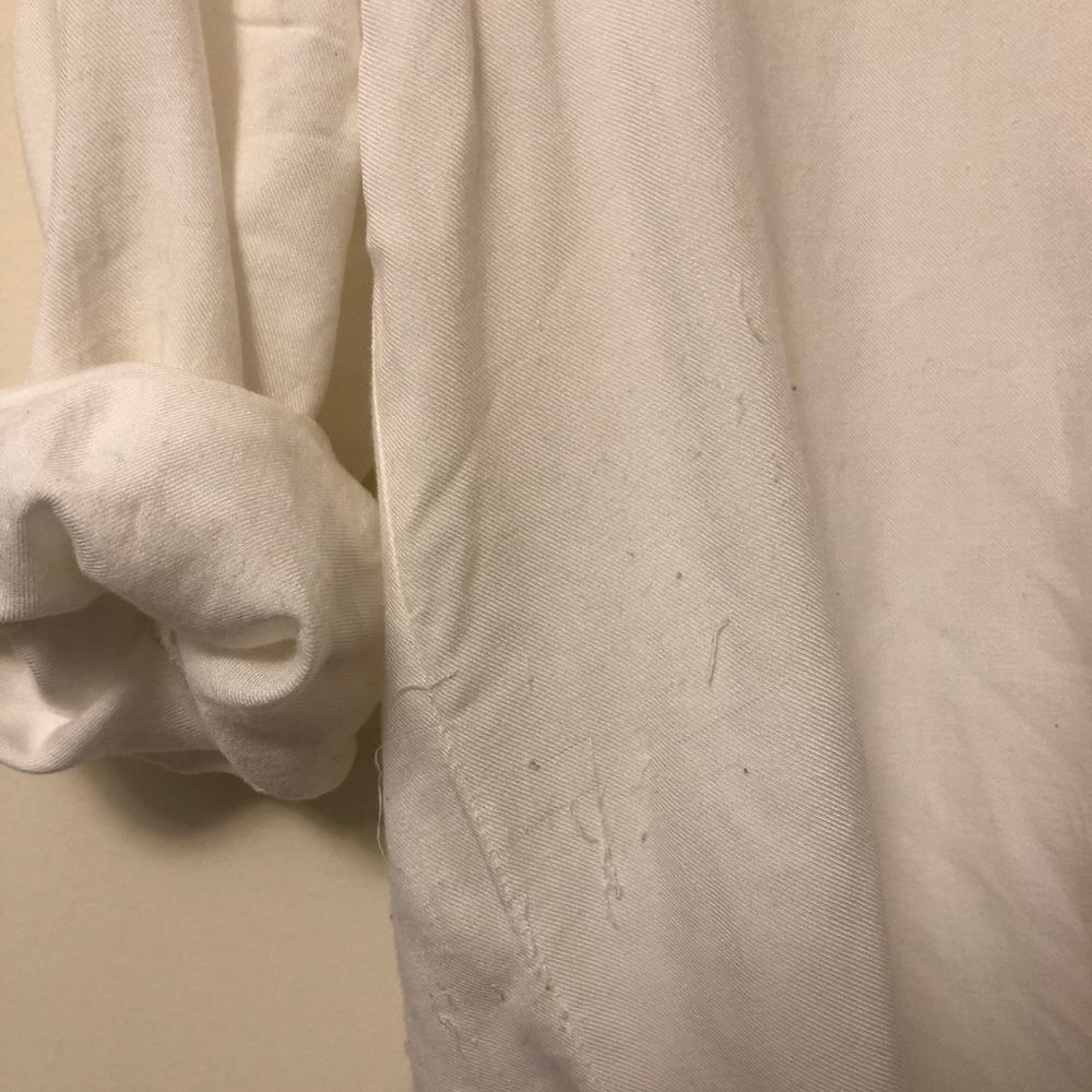 White button down blouse - Picture 2 of 2